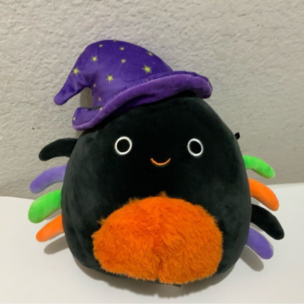 Squishmallows Gildie Halloween Black Spider 10” Stuffed Plush Plushie NWOT